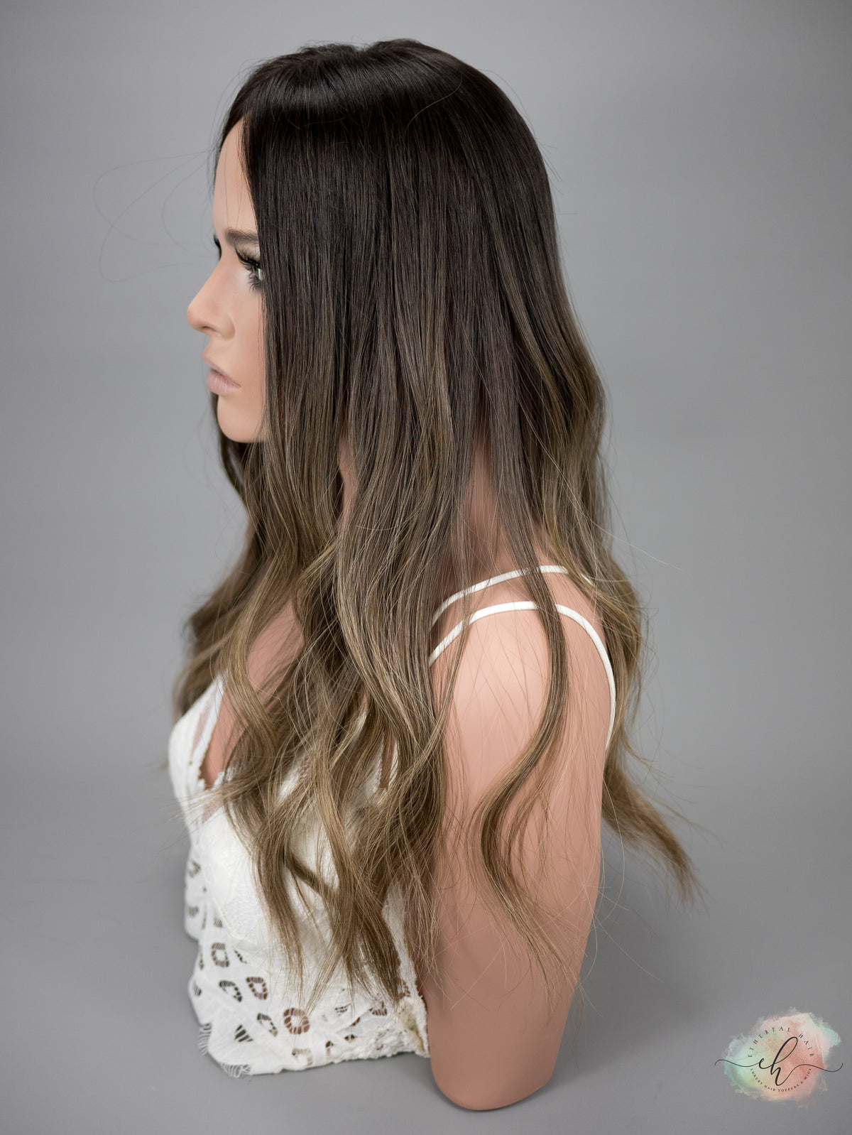 “TIANA&quot; Premium Topper: Closed Lace Top, 8x8, 22&quot;