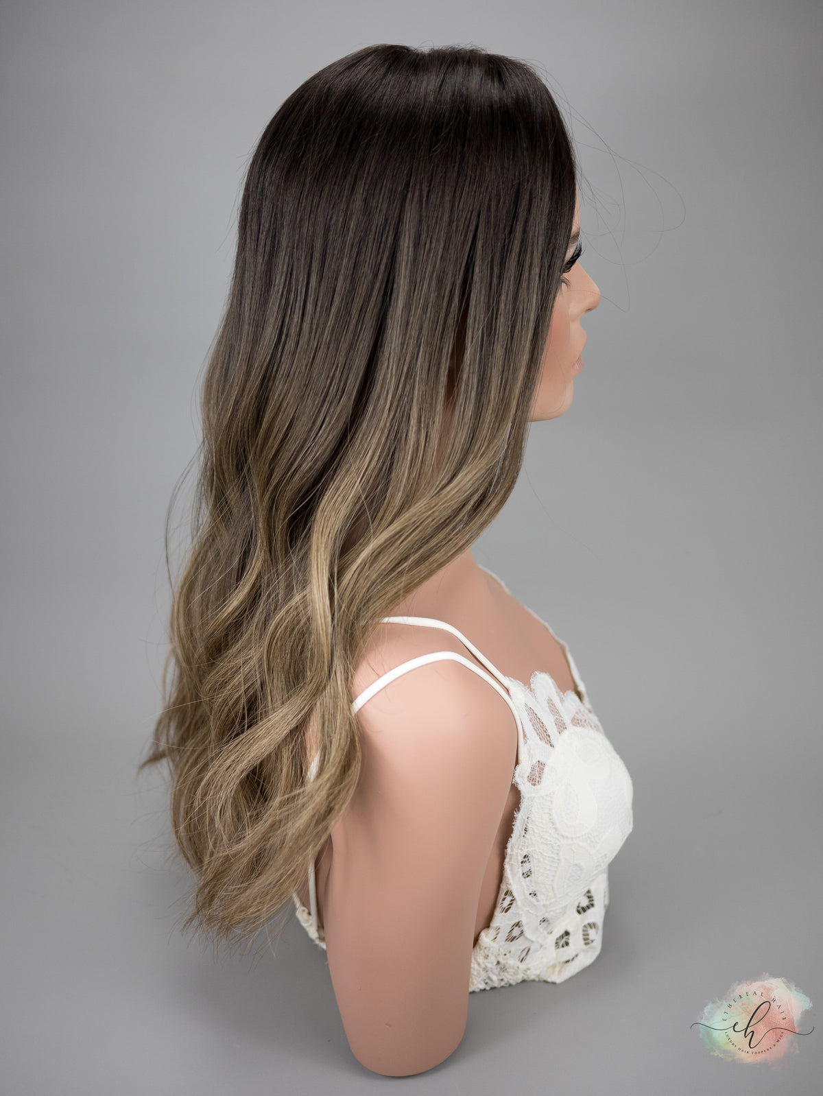 “TIANA&quot; Premium Topper: Closed Lace Top, 8x8, 22&quot;