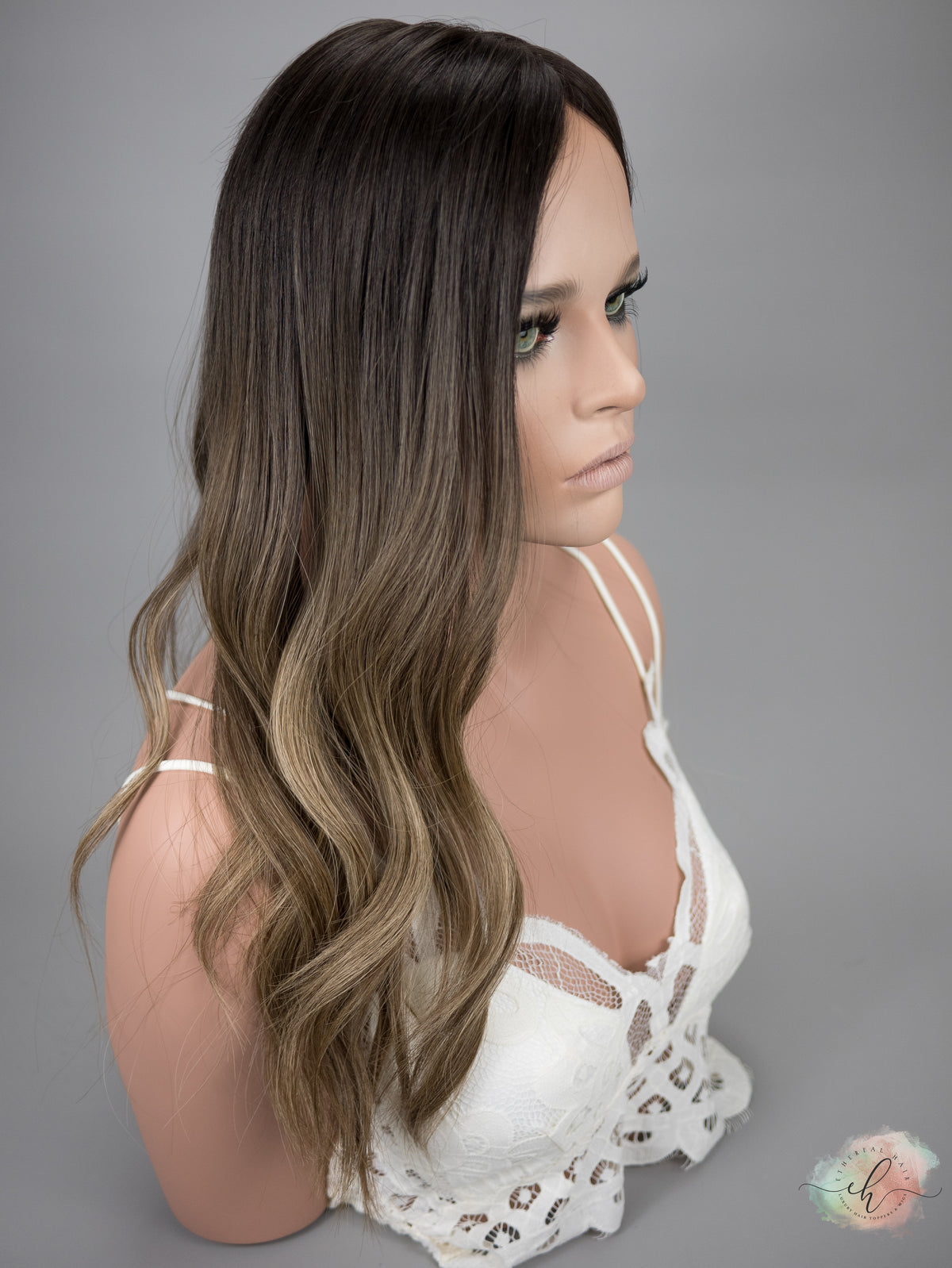 “TIANA&quot; Premium Topper: Closed Lace Top, 8x8, 22&quot;