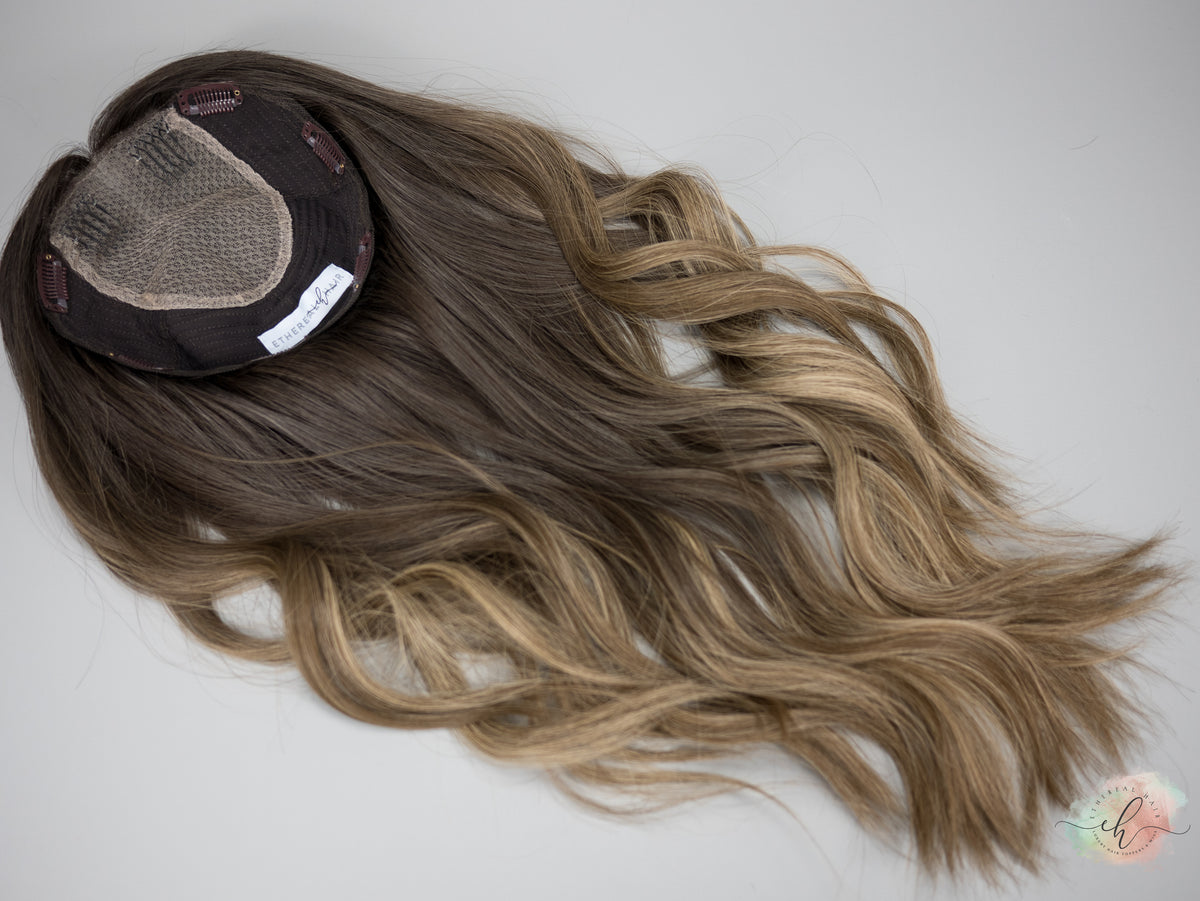 “TIANA&quot; Premium Topper: Closed Lace Top, 8x8, 22&quot;