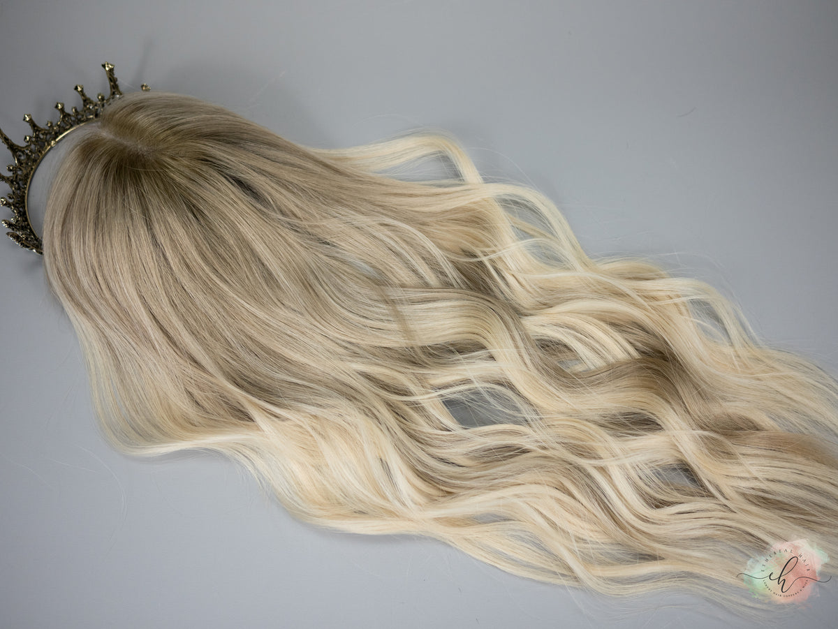 “SUN BLEACHED&quot; Exquisite Topper: Lace Top, 8x8, 24&quot;