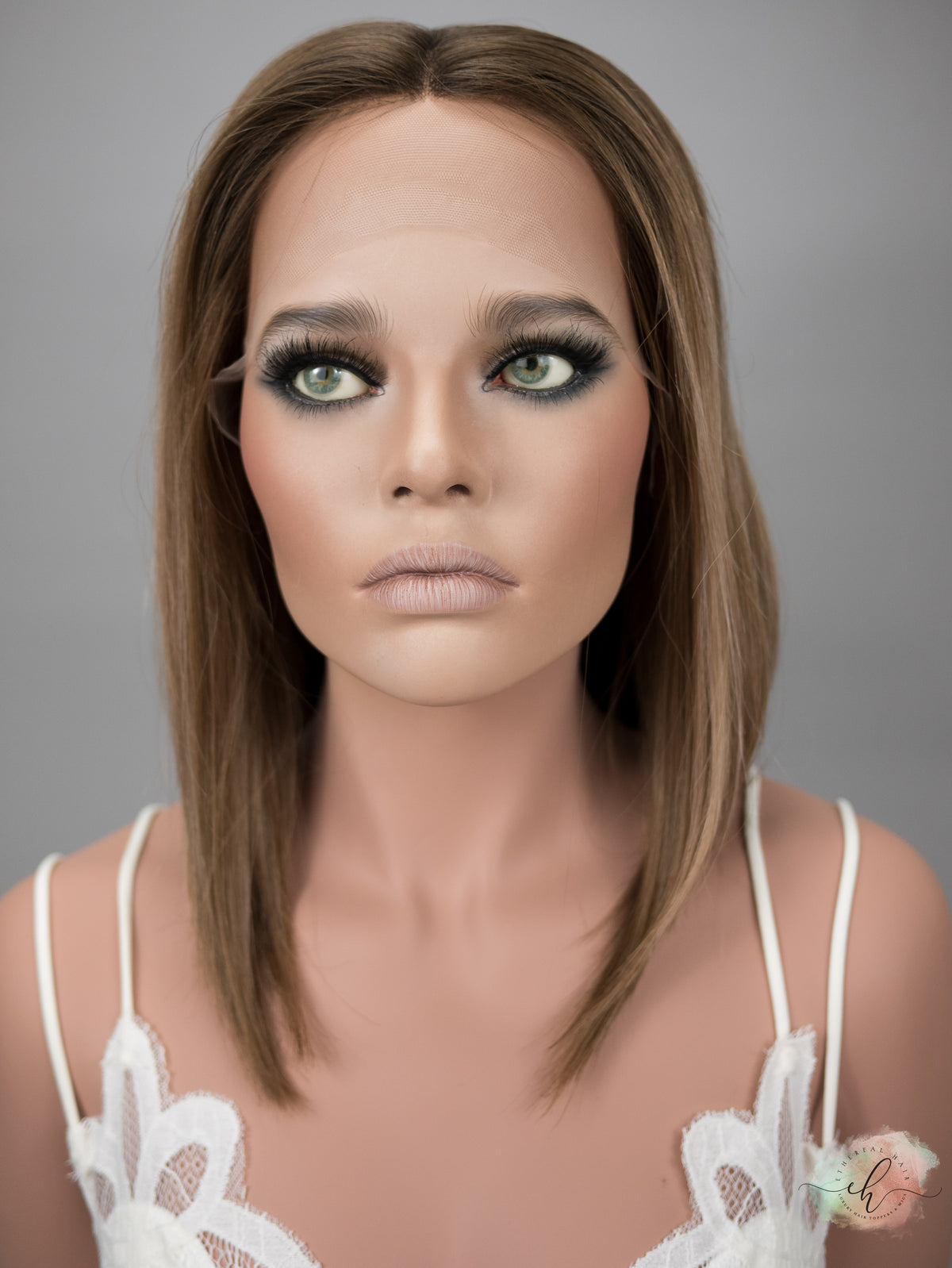 “SABRINA&quot; Premium Wig: Lace Top, Sz. M/L, 15-16&quot; Long Bob Cut