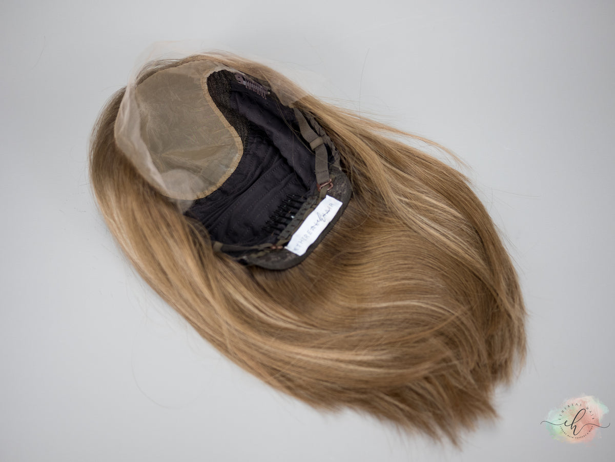 “SABRINA&quot; Premium Wig: Lace Top, Sz. M/L, 15-16&quot; Long Bob Cut