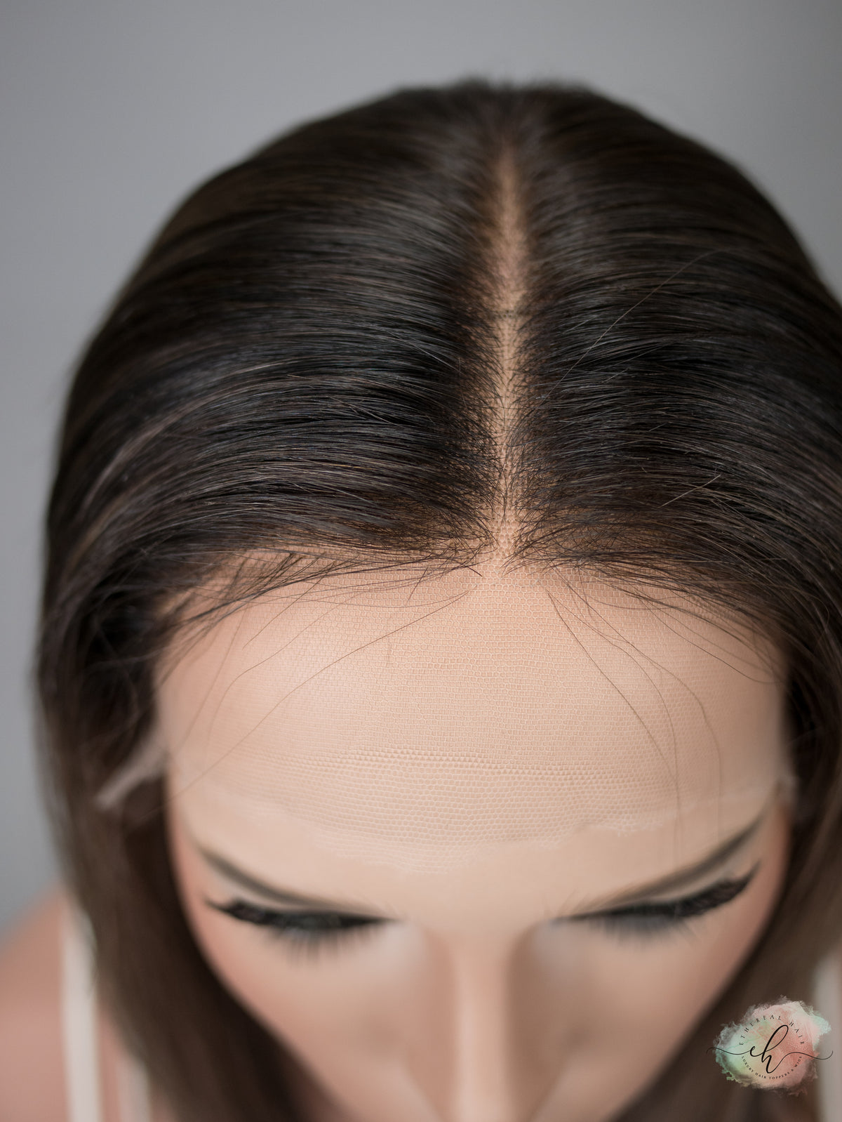 “SLOW BURN&quot; Exquisite Wig: Lace Top, Sz. S, 15&quot; Long Bob