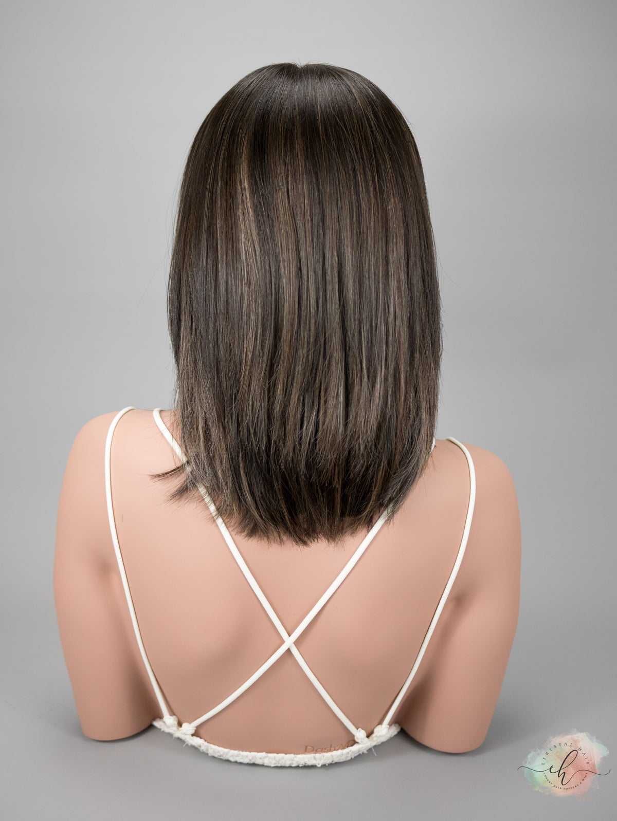 “SLOW BURN&quot; Exquisite Wig: Lace Top, Sz. S, 15&quot; Long Bob