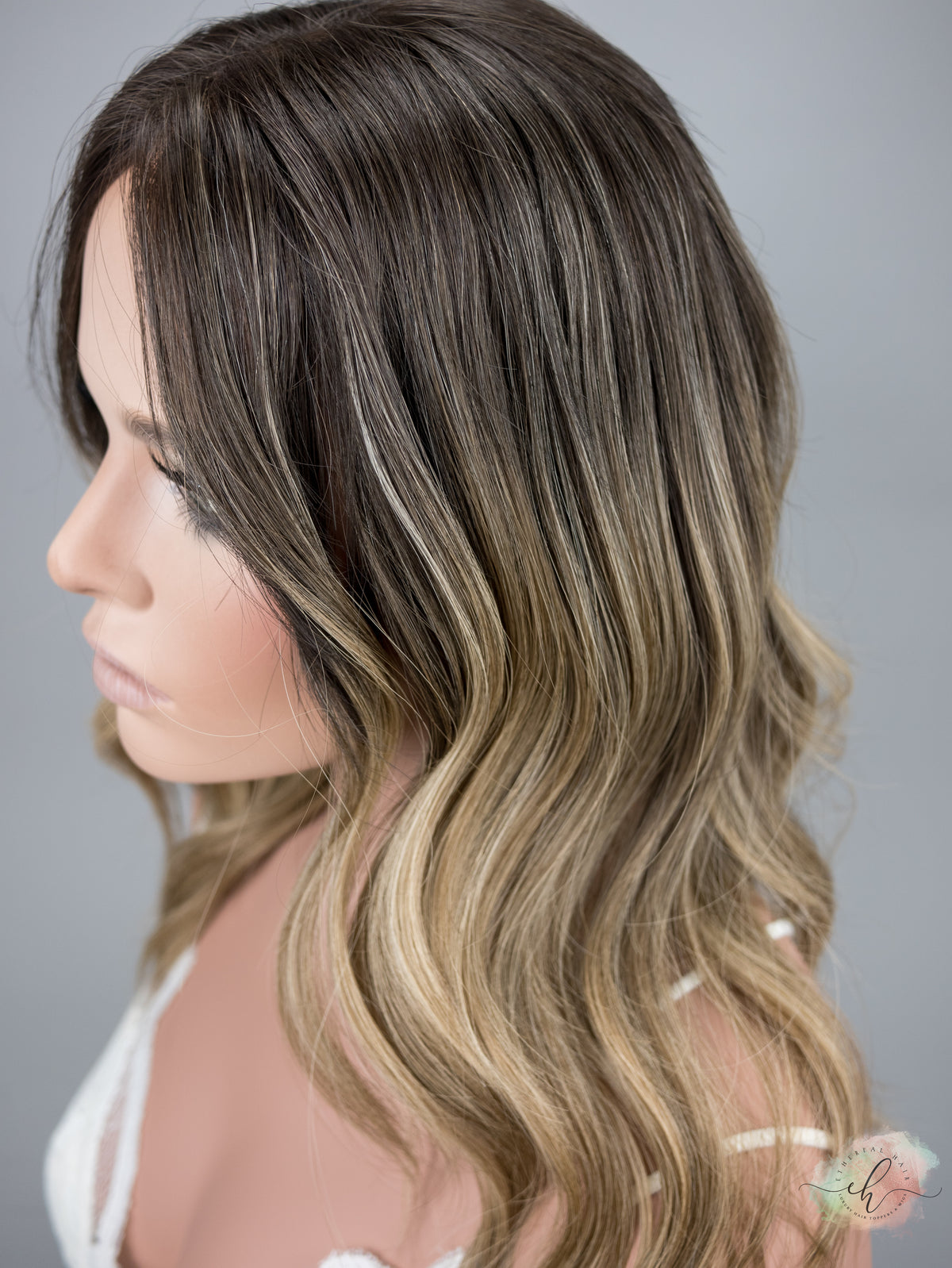 “NADIA&quot; Premium Topper: Closed Lace Top, 8x8, 17-18&quot;