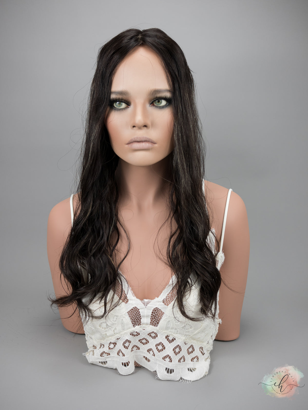 “RHIANNON HIGHLIGHT&quot; Premium Topper: Silk Top, 9x9, 23-24&quot;, Wavy