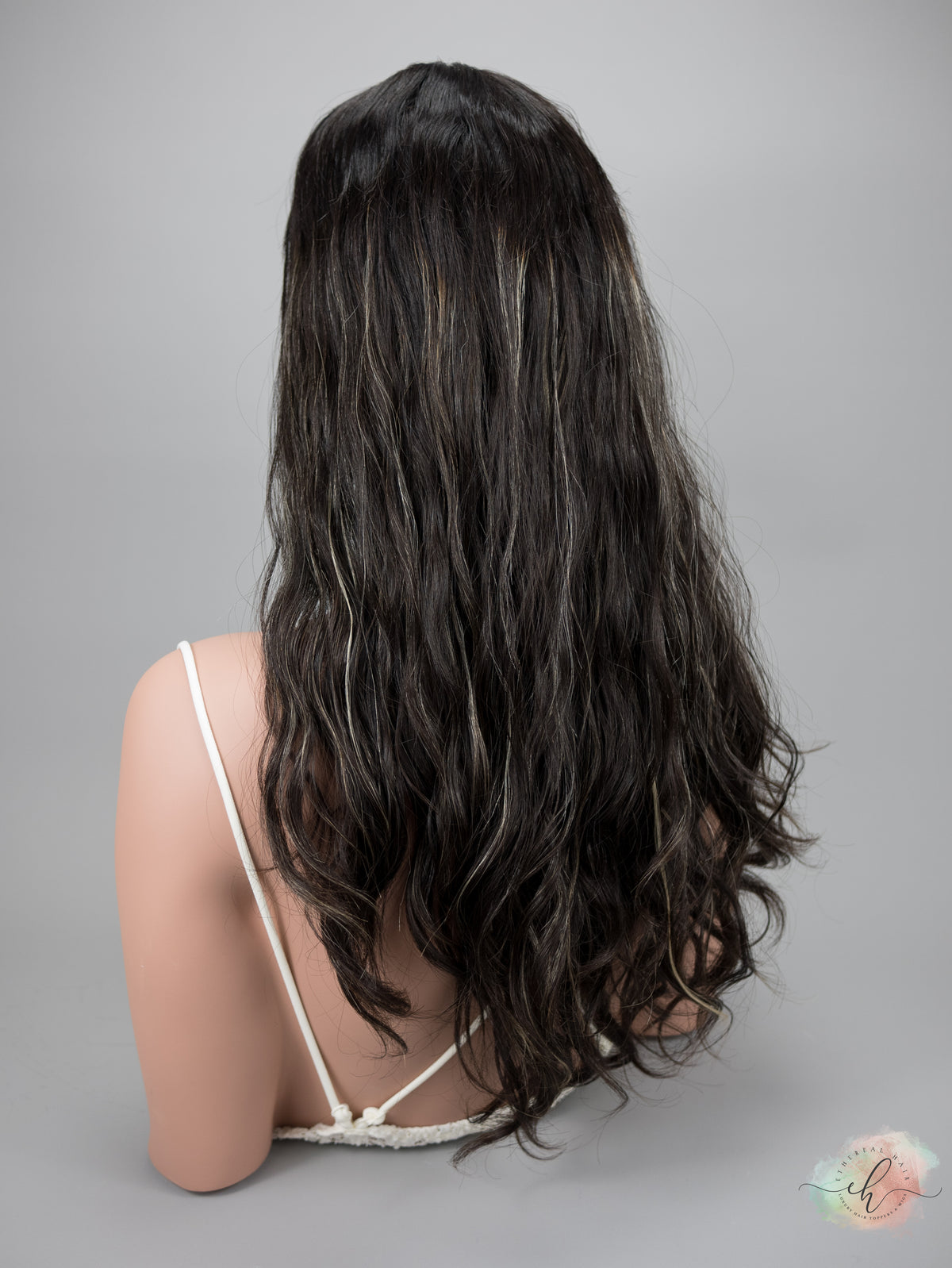 “RHIANNON HIGHLIGHT&quot; Premium Topper: Silk Top, 9x9, 23-24&quot;, Wavy