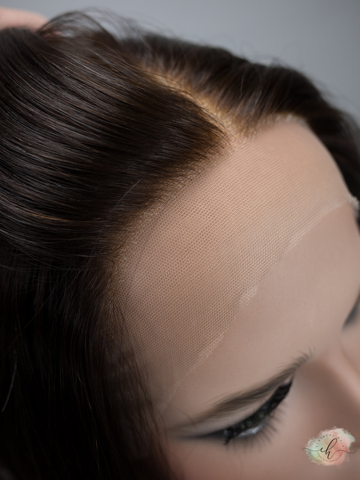 DOORBUSTER “LARK&quot; Premium Wig: Lace Top, Fully Handtied, Sz. M, 16&quot;