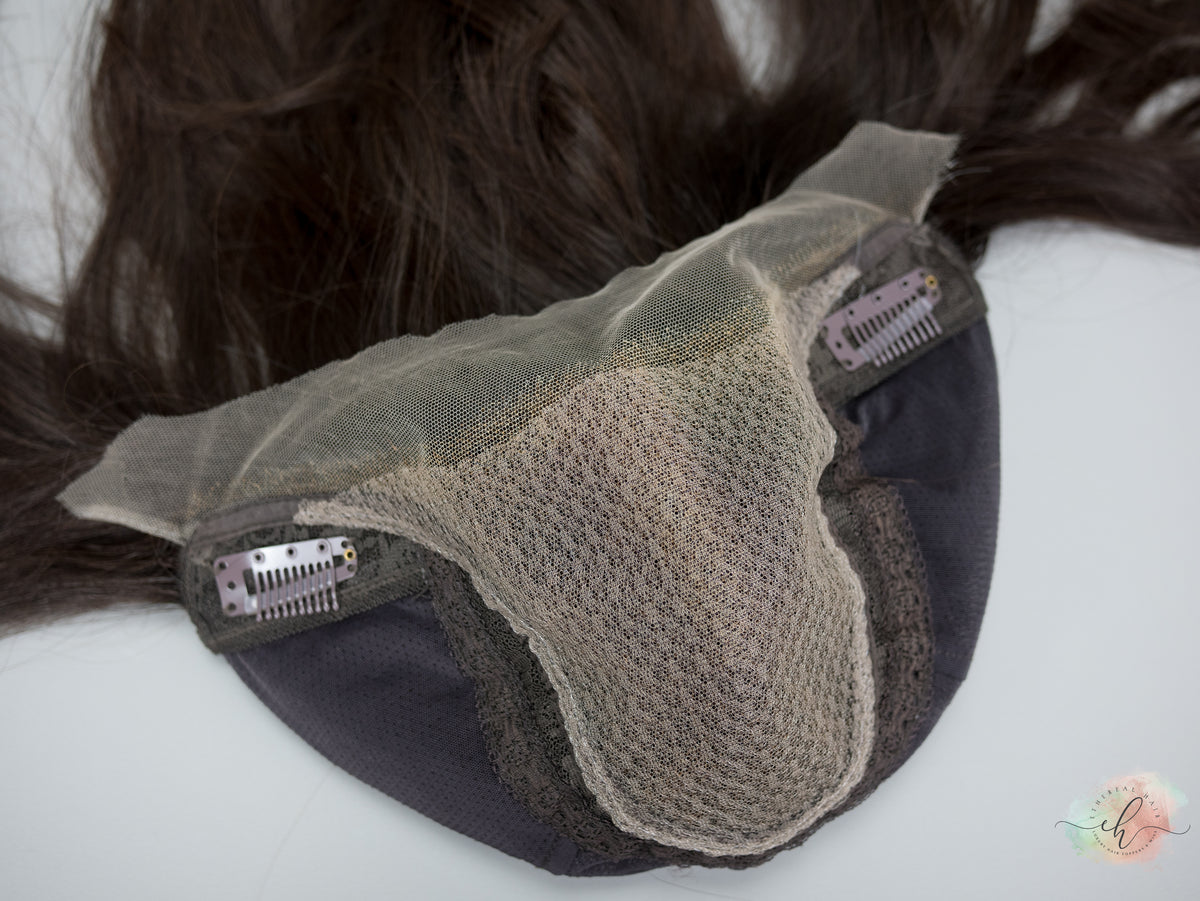 DOORBUSTER “LARK&quot; Premium Wig: Lace Top, Fully Handtied, Sz. M, 16&quot;