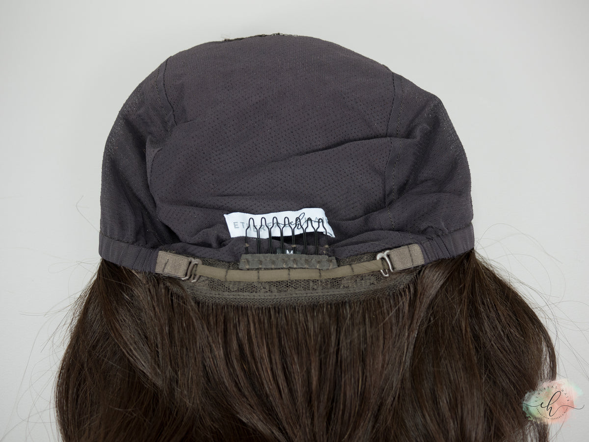 DOORBUSTER “LARK&quot; Premium Wig: Lace Top, Fully Handtied, Sz. M, 16&quot;