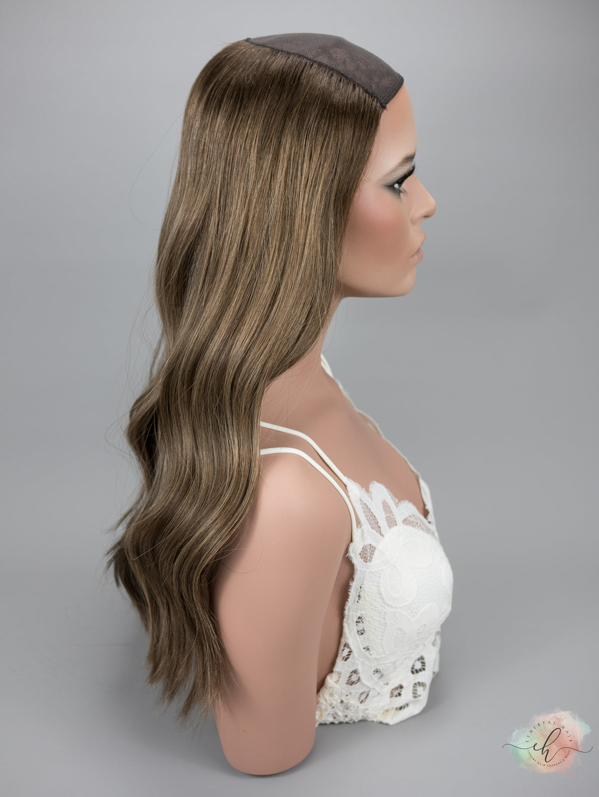 DOORBUSTER “PRAIRIE&quot; Premium HAT FALL Wig: Sz. M, 23-24&quot;