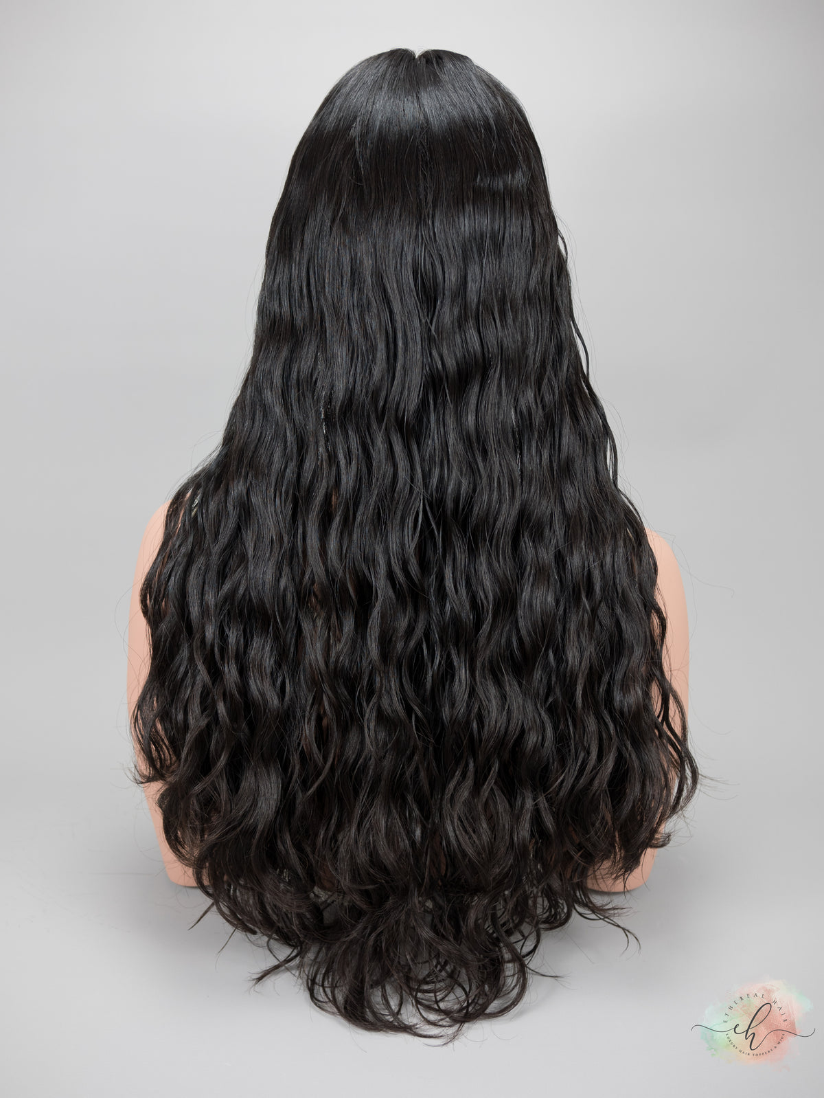 “RAVEN&quot; Premium Topper: Silk Top, 9x9, 26&quot;, Curly