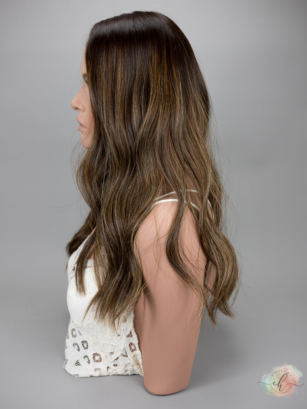 “LARK BALAYAGE&quot; Premium Topper: Silk Top, 6x7, 21&quot;