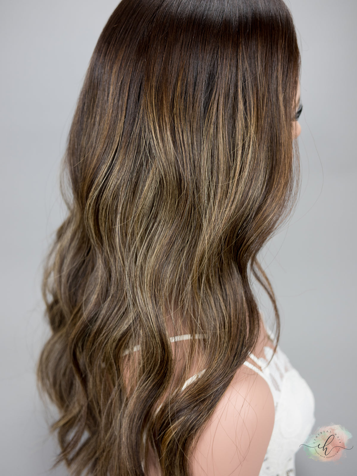 “LARK BALAYAGE&quot; Premium Topper: Silk Top, 6x7, 21&quot;