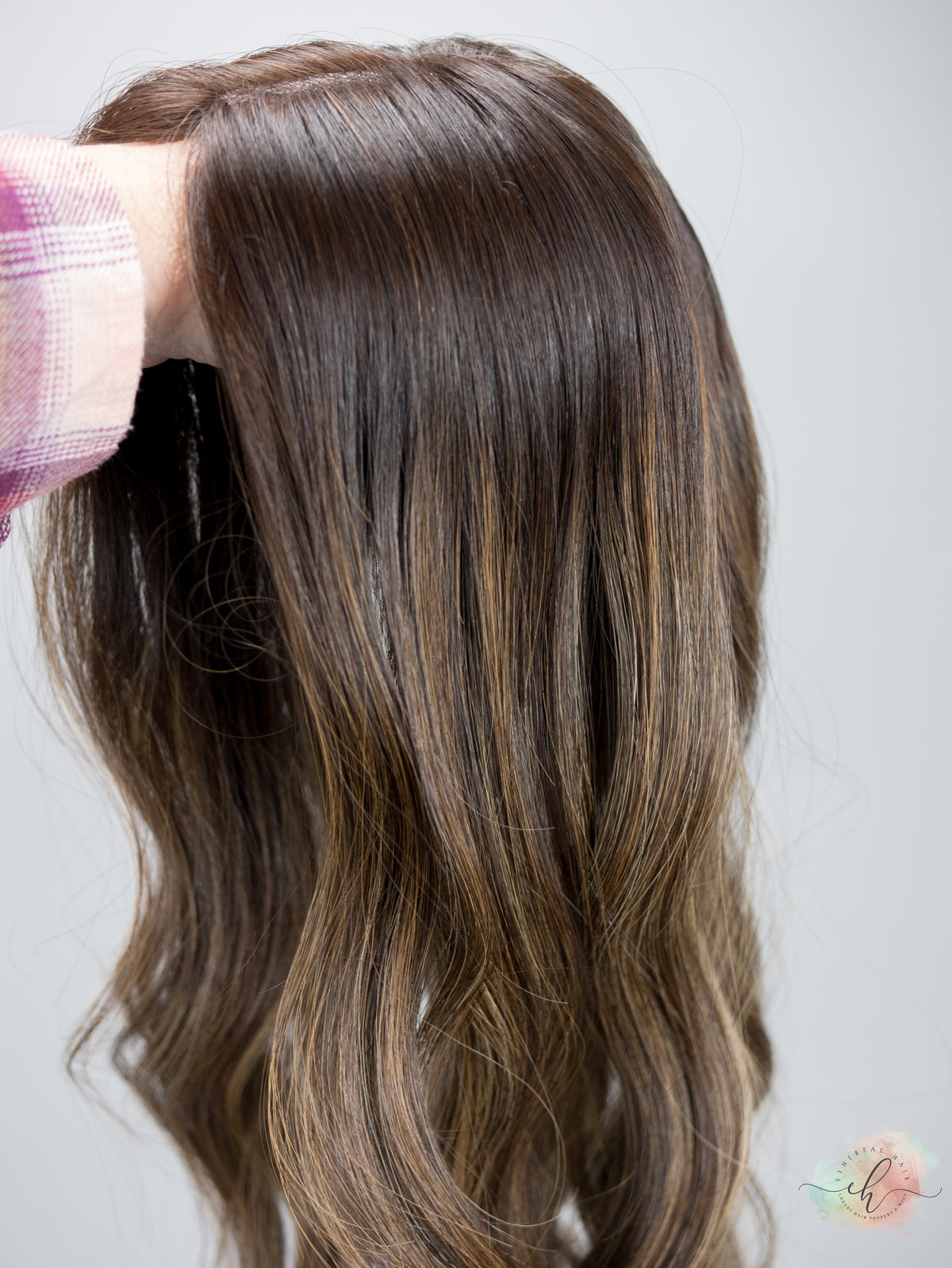 “LARK BALAYAGE&quot; Premium Topper: Silk Top, 6x7, 21&quot;