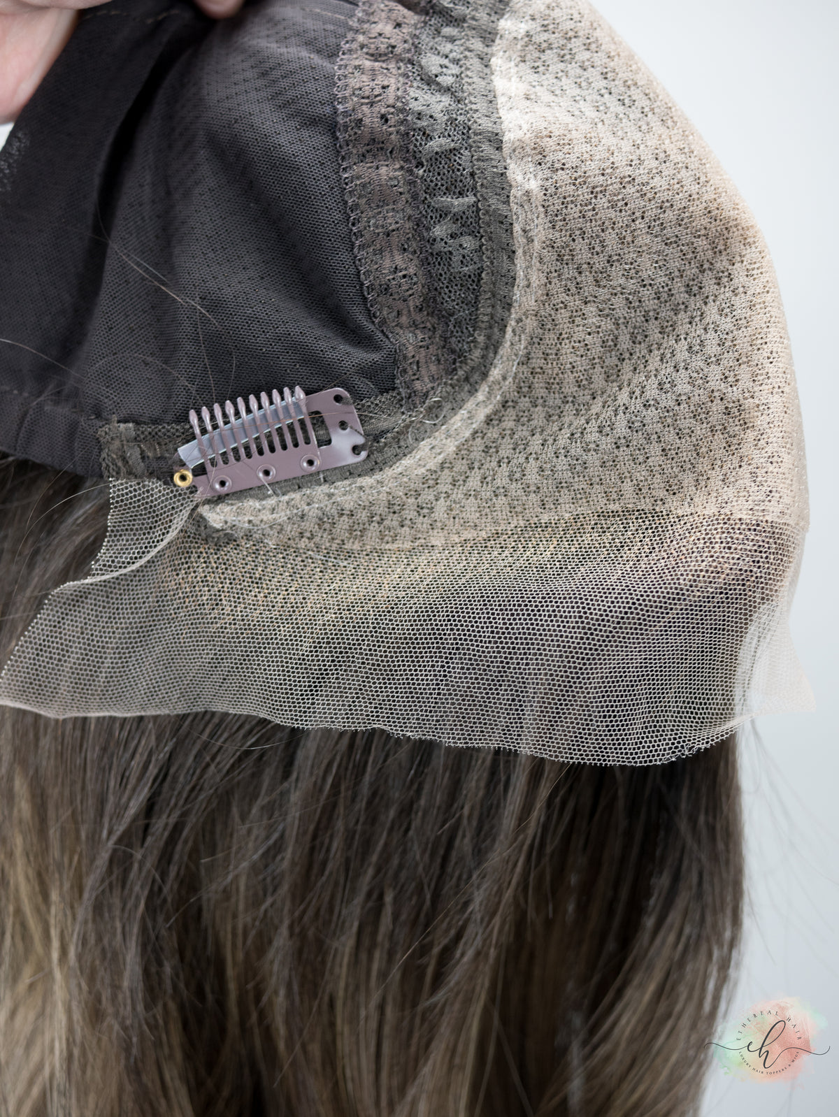 “TERRA&quot; Premium Wig: Lace Top, Fully Handtied, Sz. S/M, 19&quot;