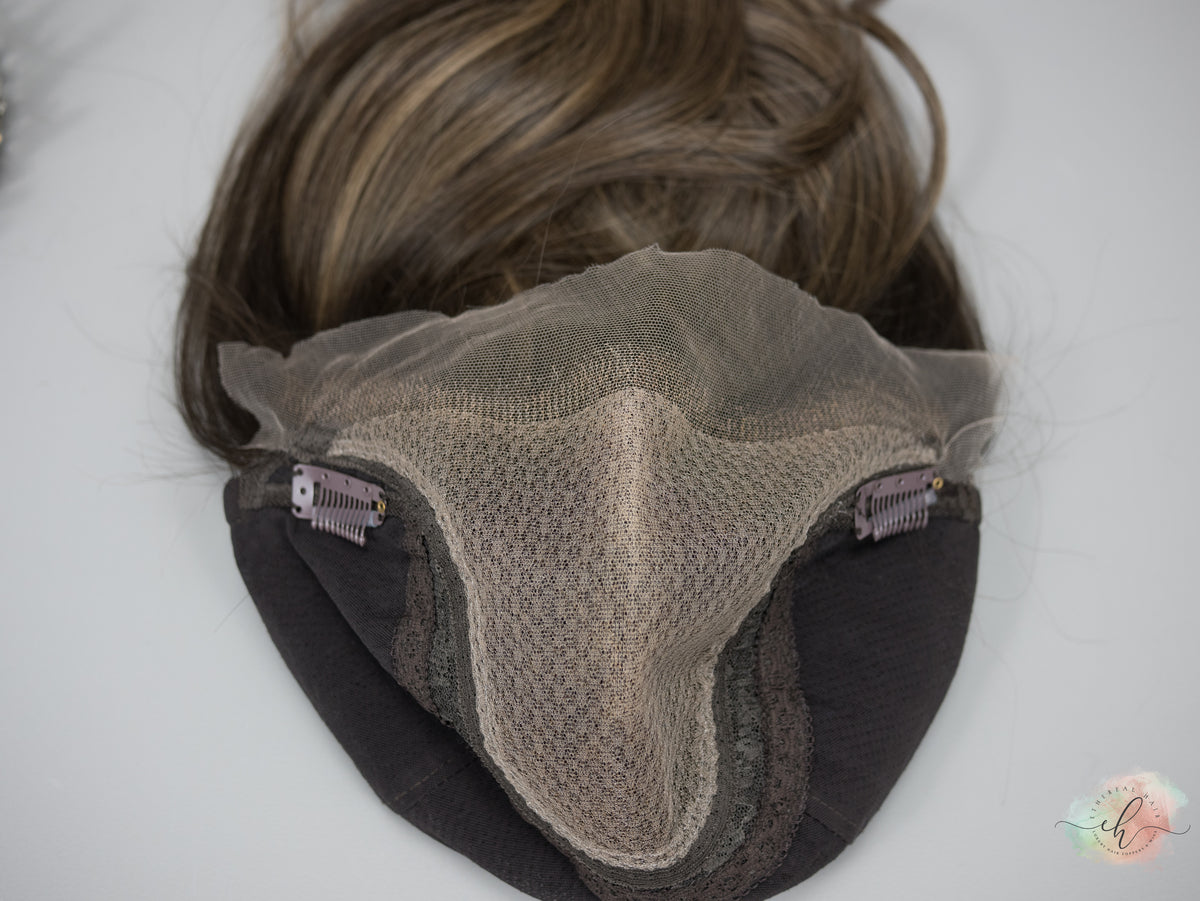 “TERRA&quot; Premium Wig: Lace Top, Fully Handtied, Sz. S/M, 19&quot;