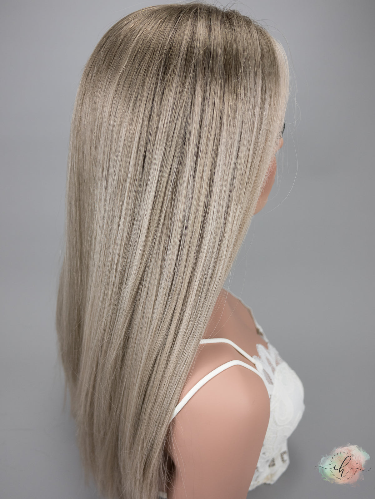 SAMPLE SALE “ESKIMO KISS&quot; Exquisite Wig: Lace Top, Sz. M, 22-23&quot;