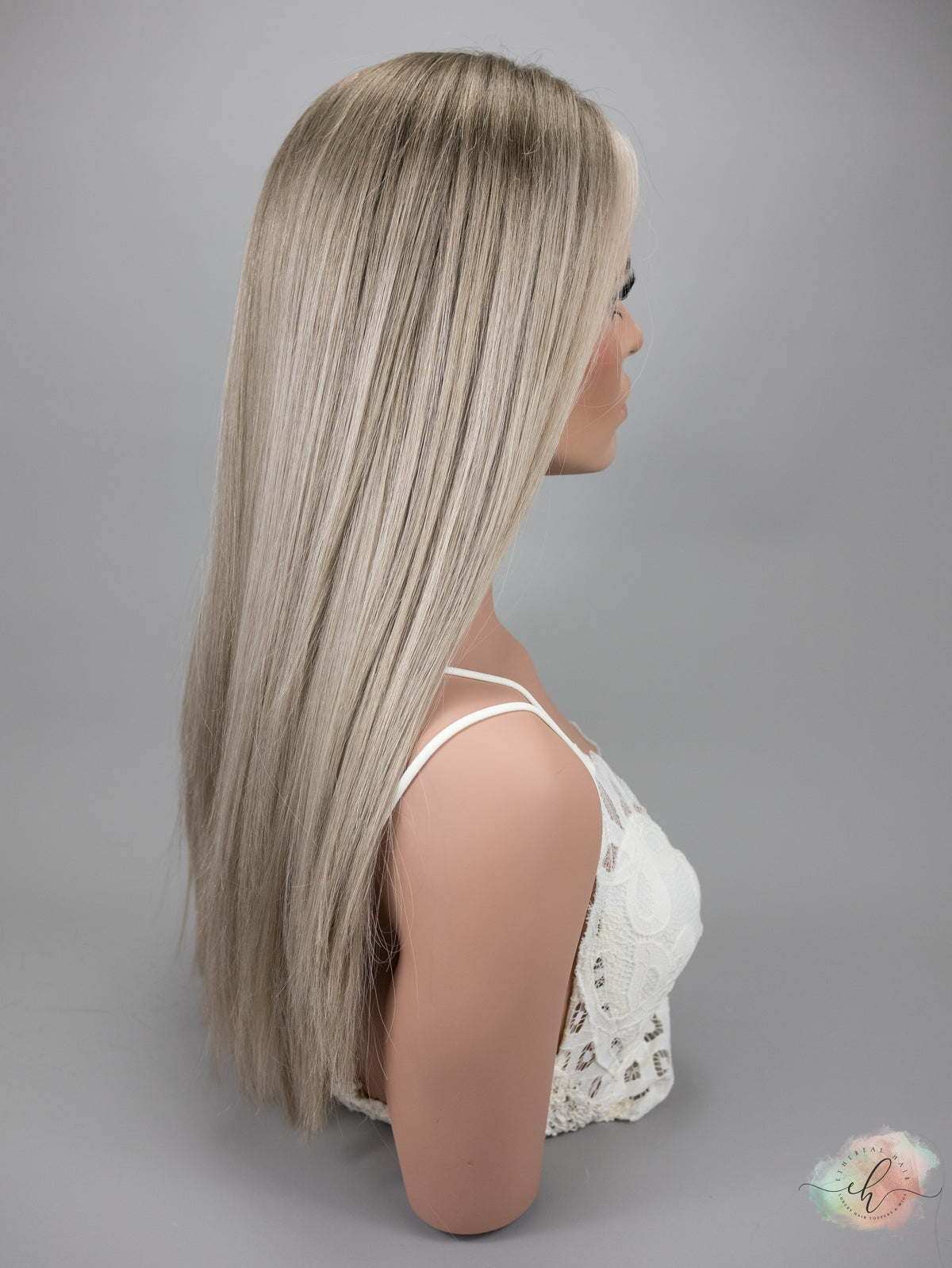 SAMPLE SALE “ESKIMO KISS&quot; Exquisite Wig: Lace Top, Sz. M, 22-23&quot;