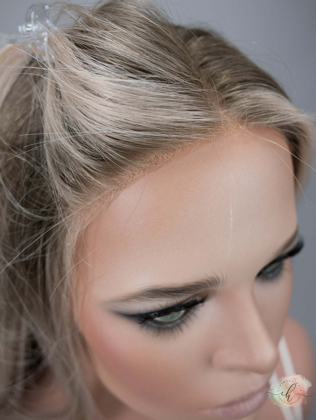 SAMPLE SALE “ESKIMO KISS&quot; Exquisite Wig: Lace Top, Sz. M, 22-23&quot;