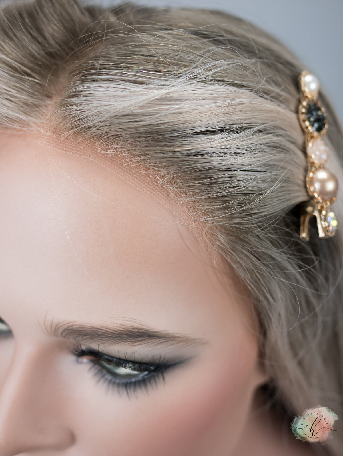 SAMPLE SALE “ESKIMO KISS&quot; Exquisite Wig: Lace Top, Sz. M, 22-23&quot;