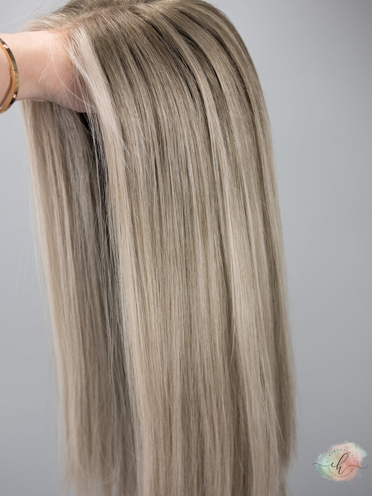 SAMPLE SALE “ESKIMO KISS&quot; Exquisite Wig: Lace Top, Sz. M, 22-23&quot;