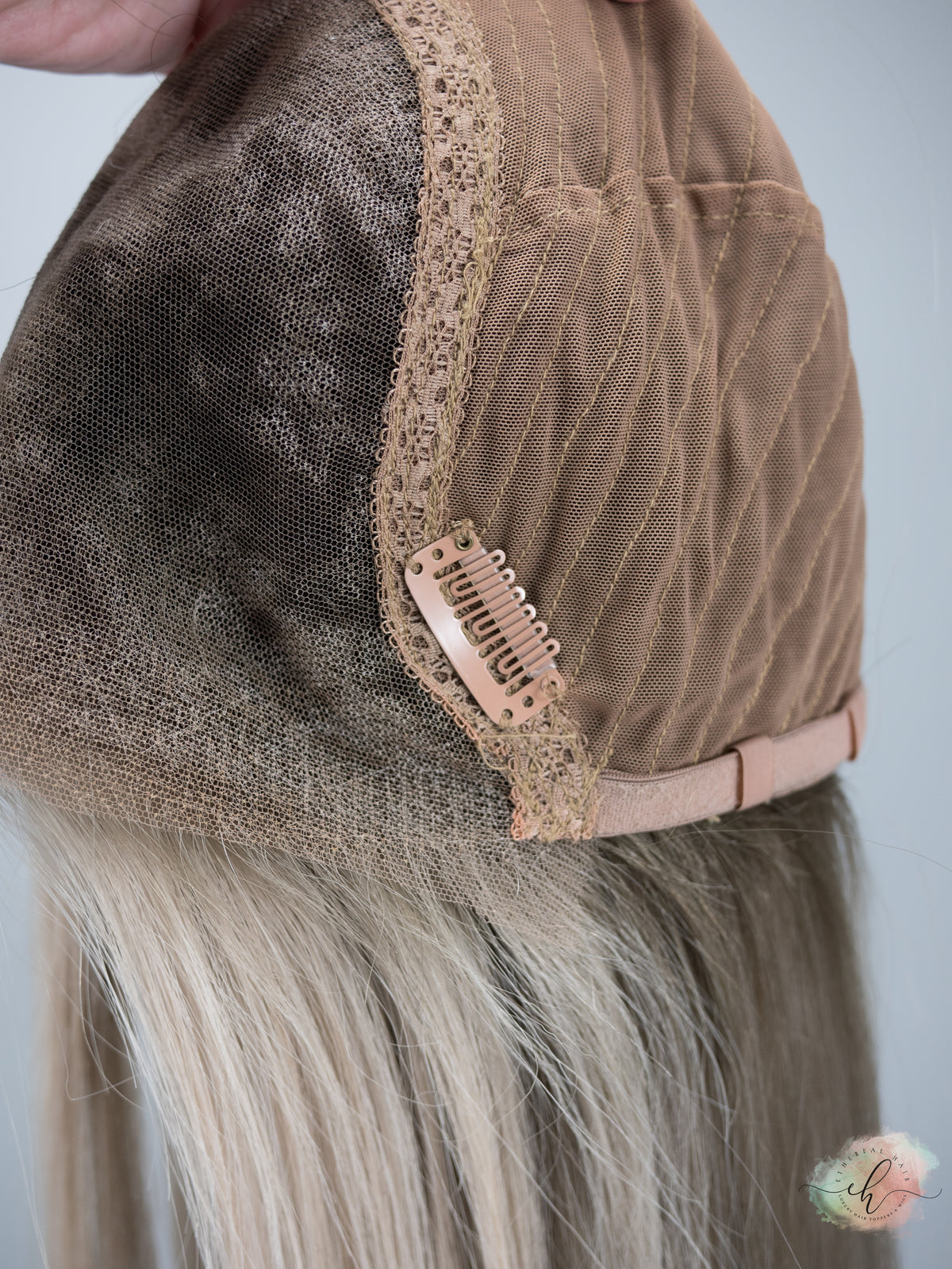 SAMPLE SALE “ESKIMO KISS&quot; Exquisite Wig: Lace Top, Sz. M, 22-23&quot;