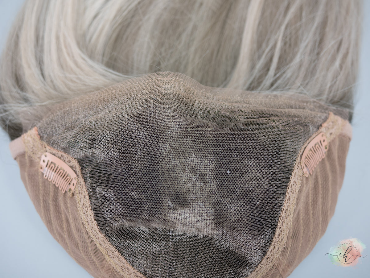 SAMPLE SALE “ESKIMO KISS&quot; Exquisite Wig: Lace Top, Sz. M, 22-23&quot;