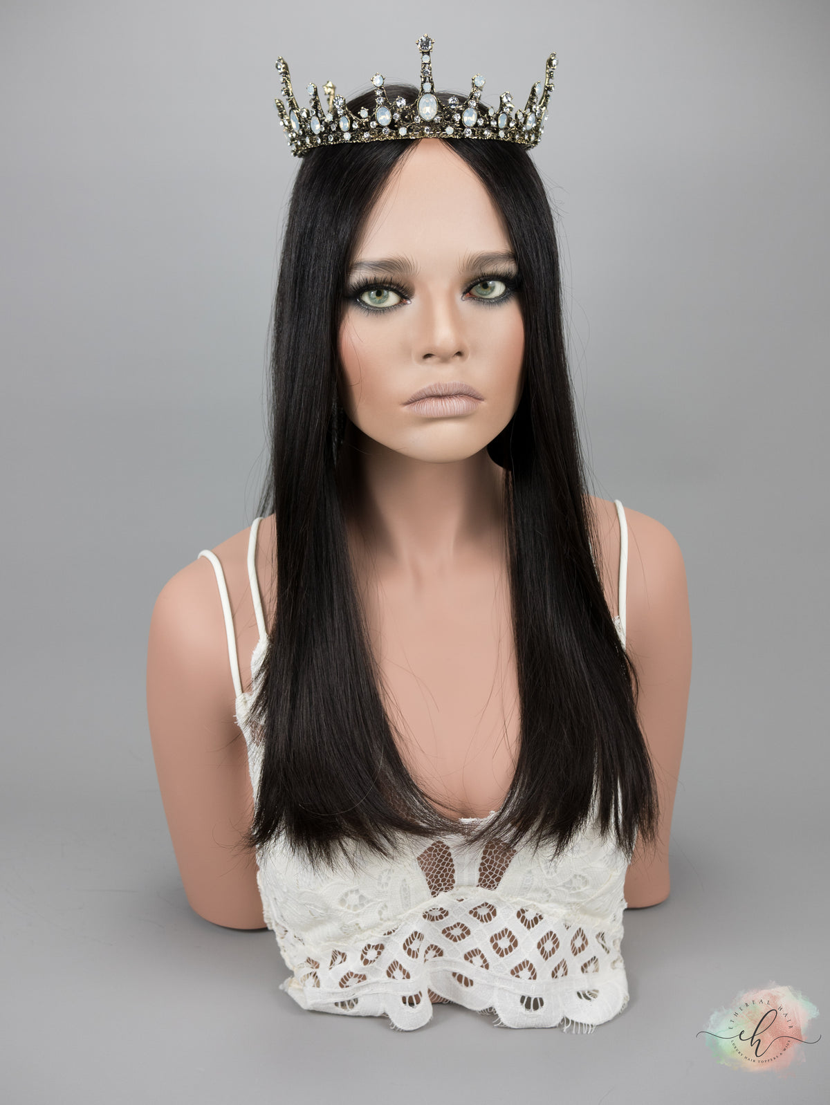 “RHIANNON" Premium Topper: Closed Lace Top, 8x8, 20-21"