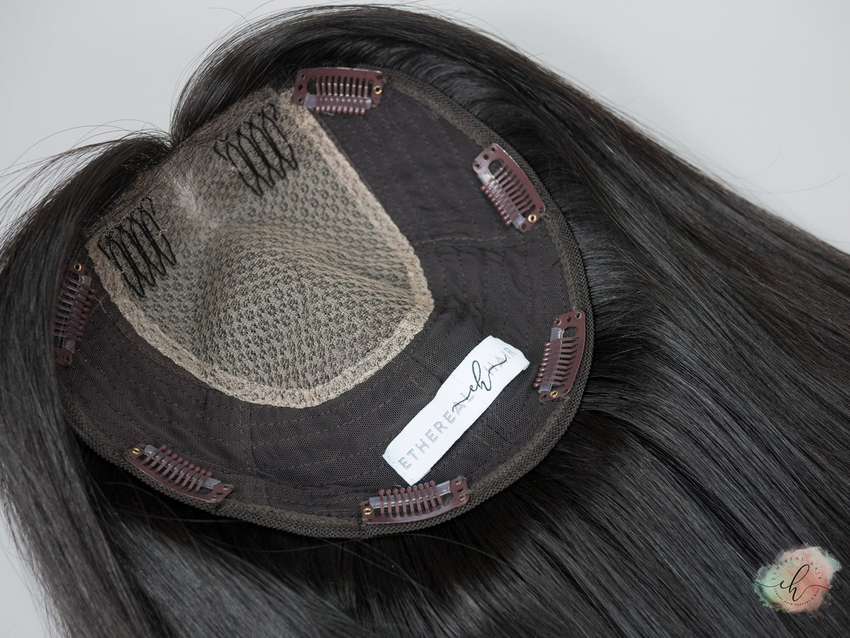 “RHIANNON" Premium Topper: Closed Lace Top, 8x8, 20-21"