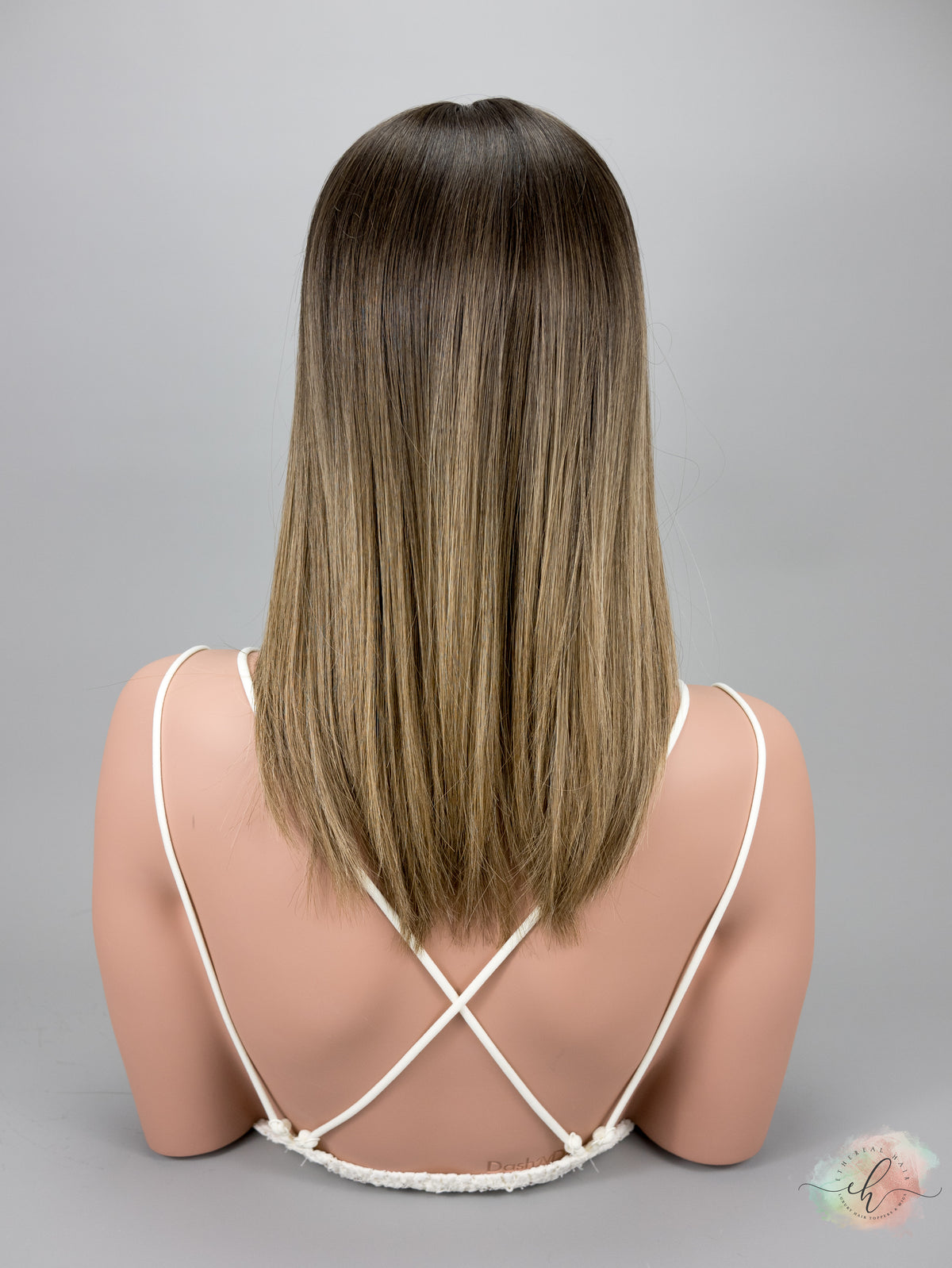 “TIANA LT ROOT" Premium Topper: Closed Lace Top, 8x8, 16"