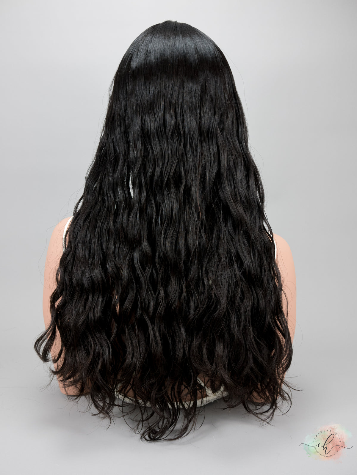 “RAVEN" Premium Topper: Silk Top, 9x9, 25", Curly