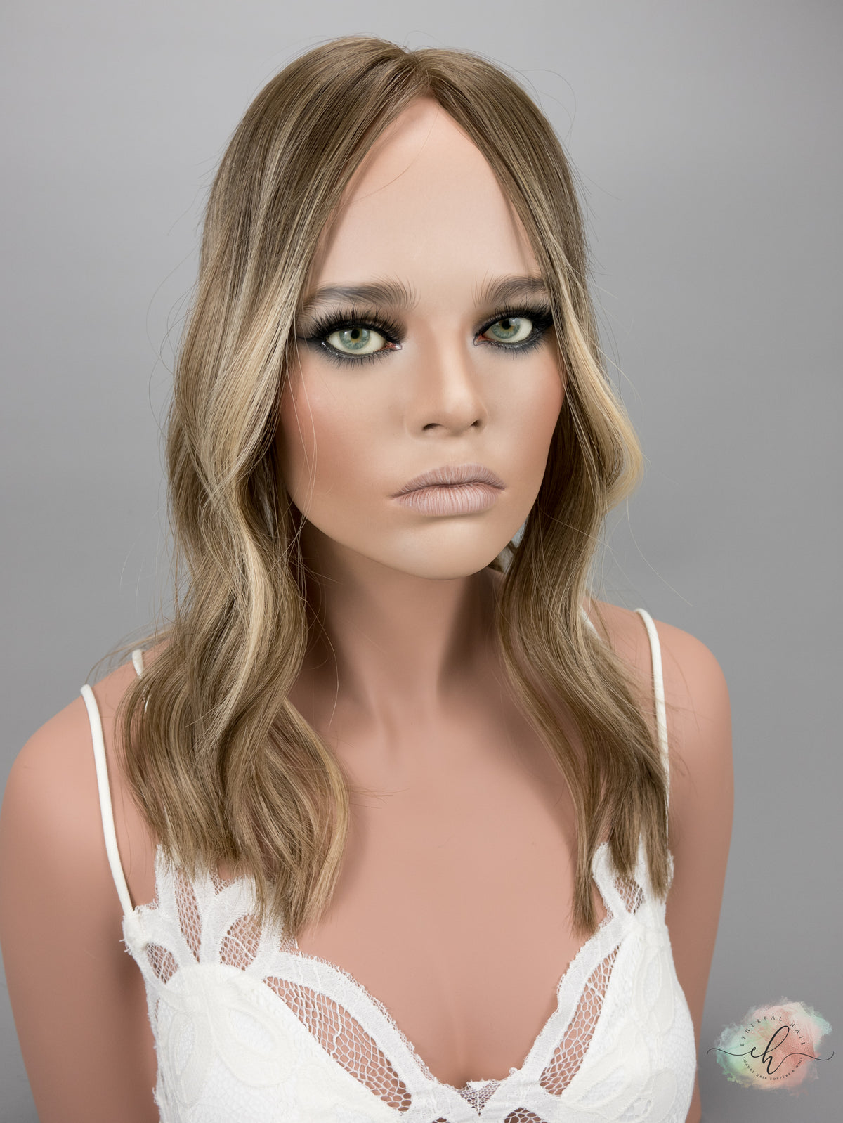 “SLOANE" Premium Topper: Closed Lace Top, 8x8, 16-17"