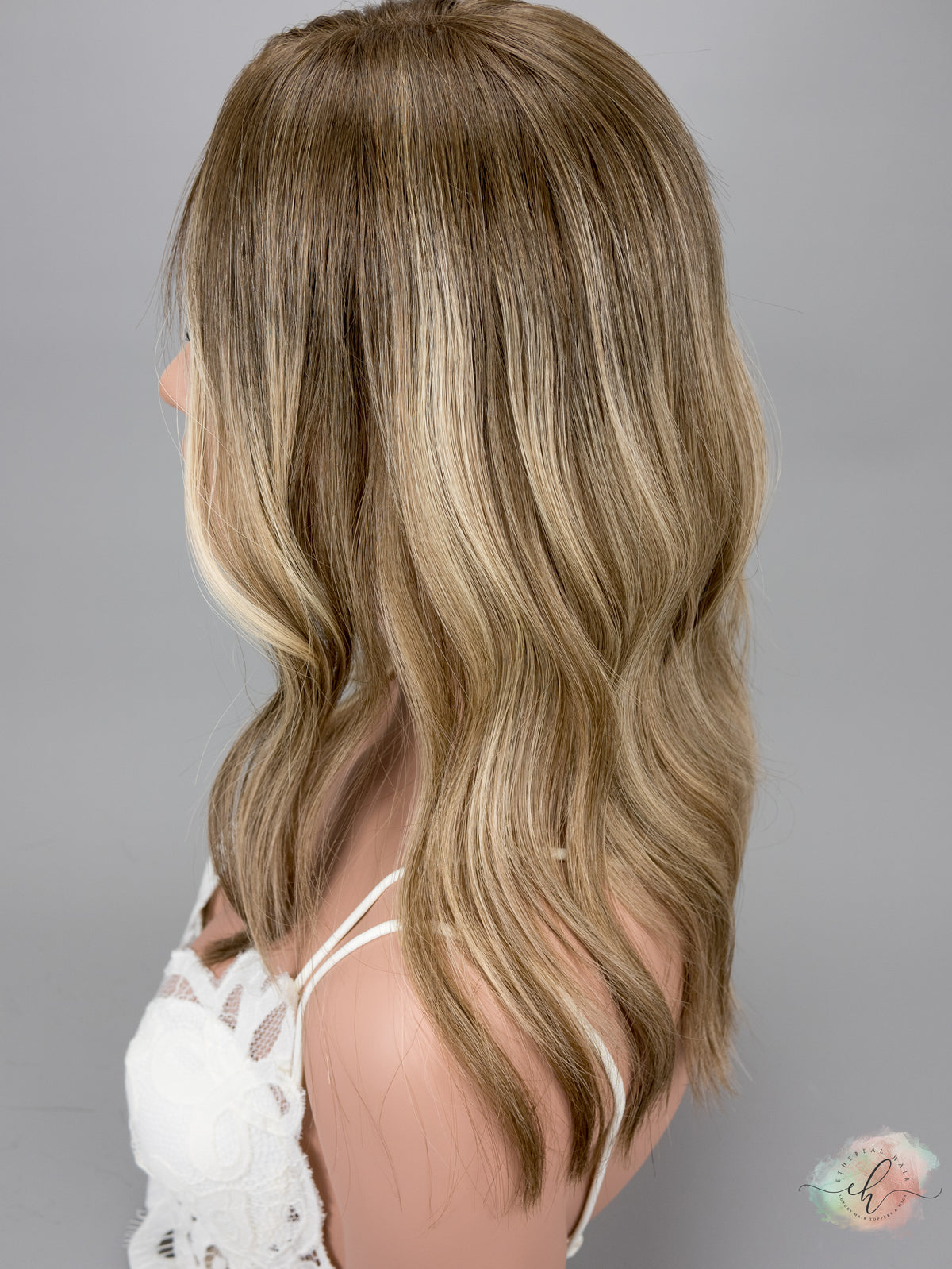 “SLOANE" Premium Topper: Closed Lace Top, 8x8, 16-17"