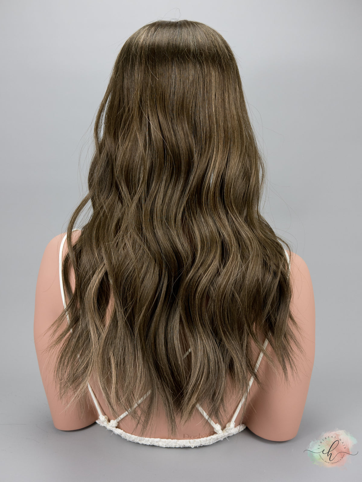 “INDIGO" Premium Topper: Closed Lace Top, 7x7, 21-22"