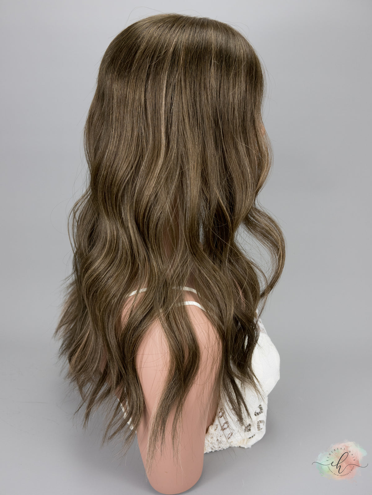 “INDIGO" Premium Topper: Closed Lace Top, 7x7, 21-22"