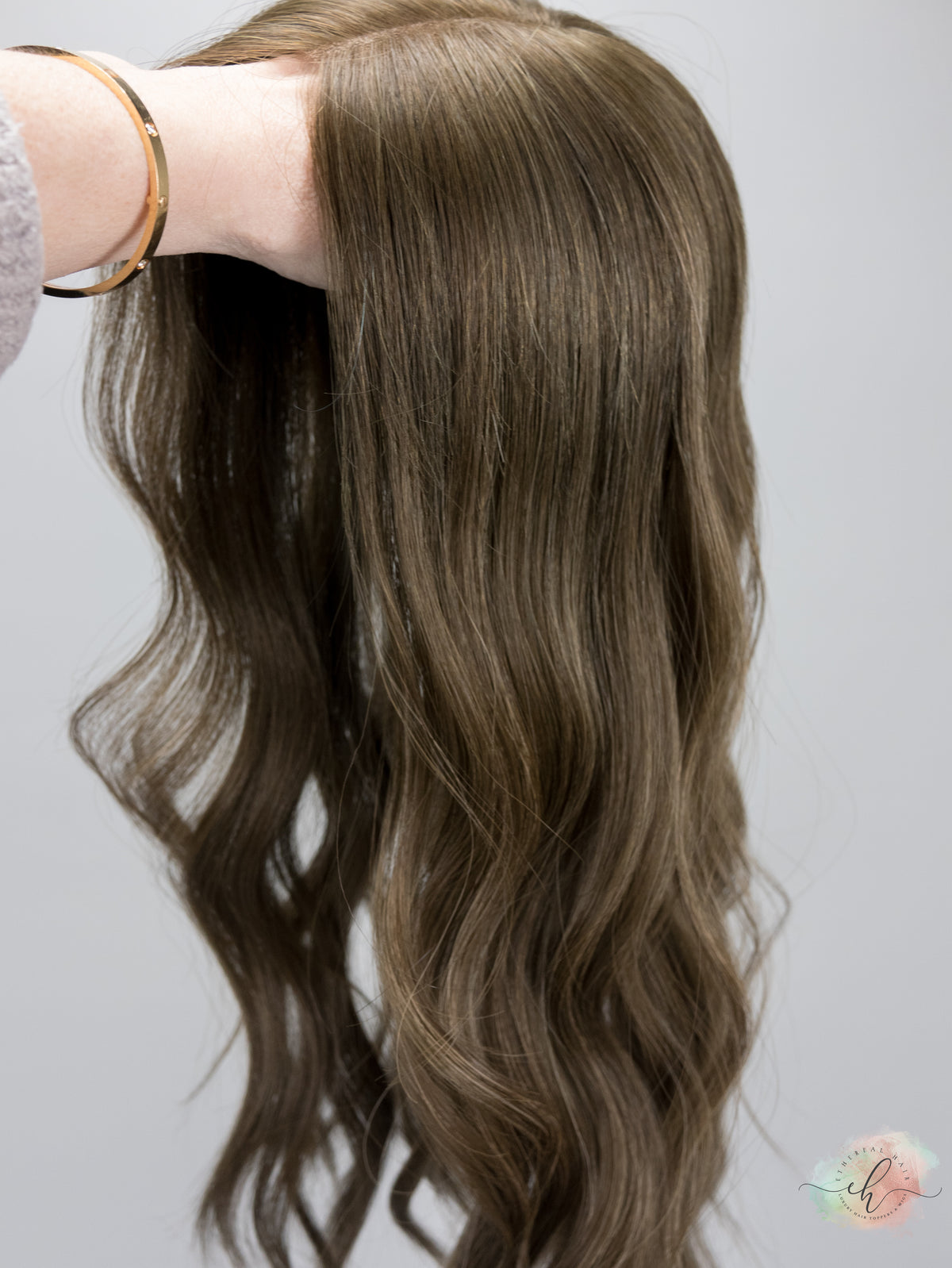 “INDIGO" Premium Topper: Closed Lace Top, 7x7, 21-22"