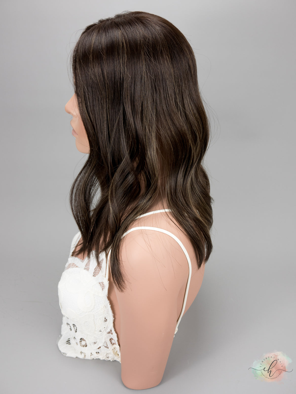 “NOLA" Premium Topper: Closed Lace Top, 7x7, 17-18"