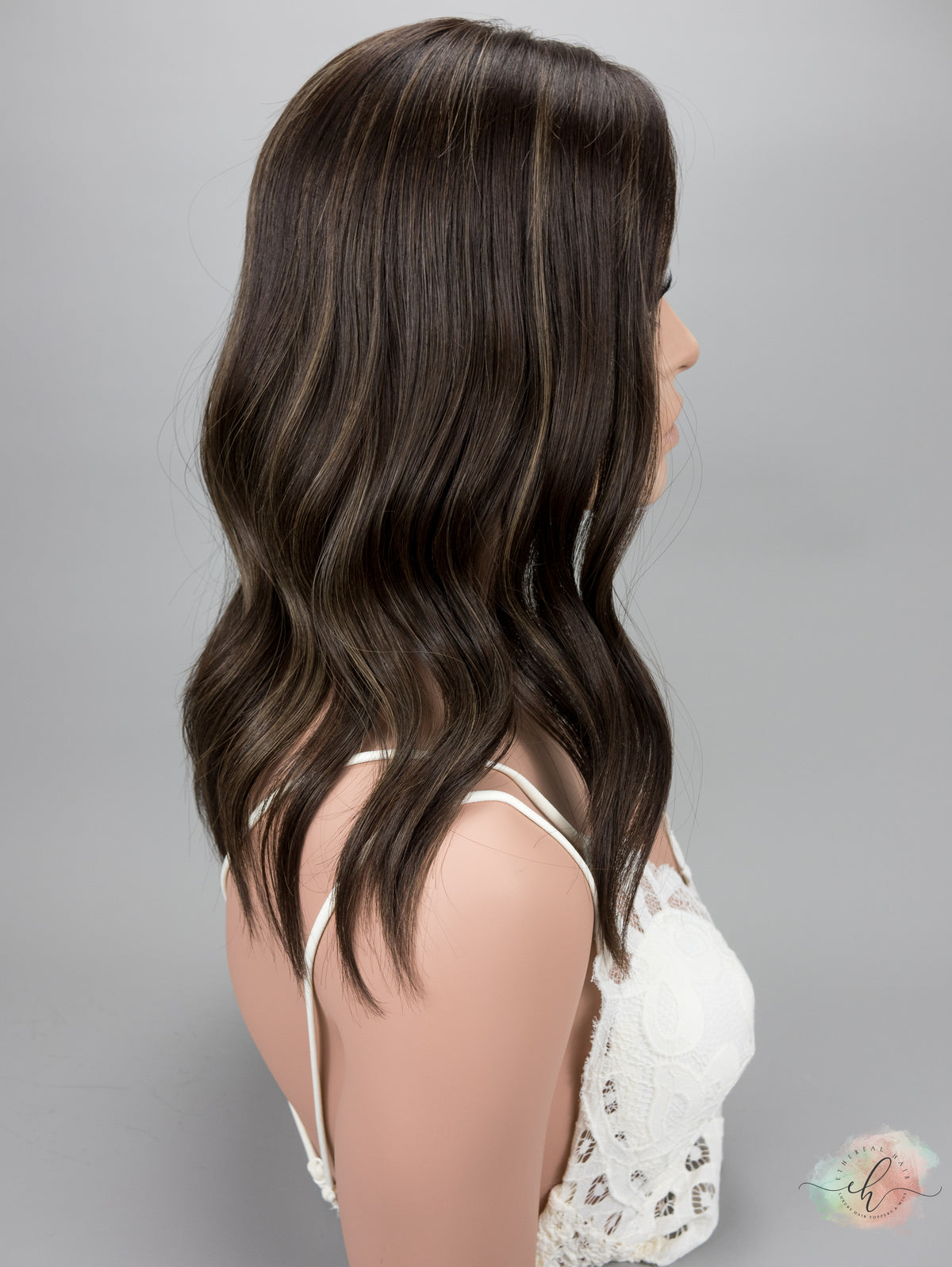 “NOLA" Premium Topper: Closed Lace Top, 7x7, 17-18"