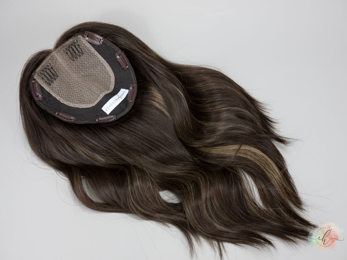 “NOLA" Premium Topper: Closed Lace Top, 7x7, 17-18"