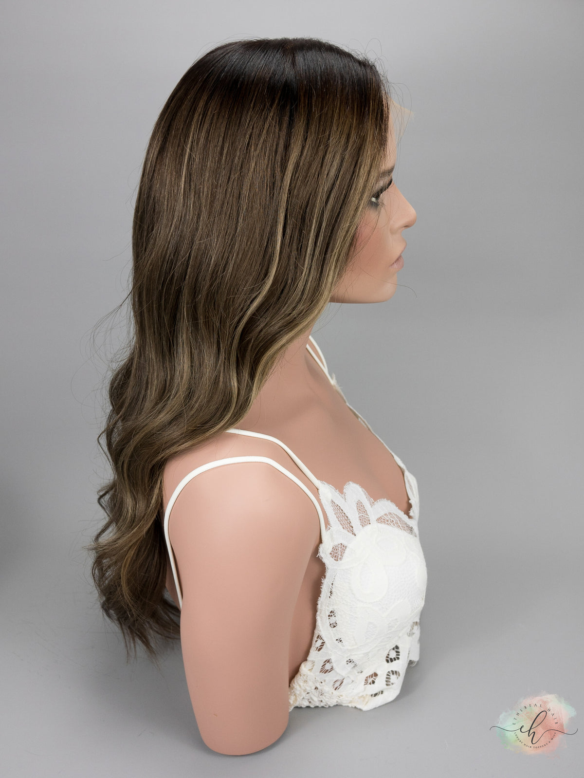 SAMPLE SALE “GENEVA" Essentials Wig: Lace Top, Sz. S, 24"