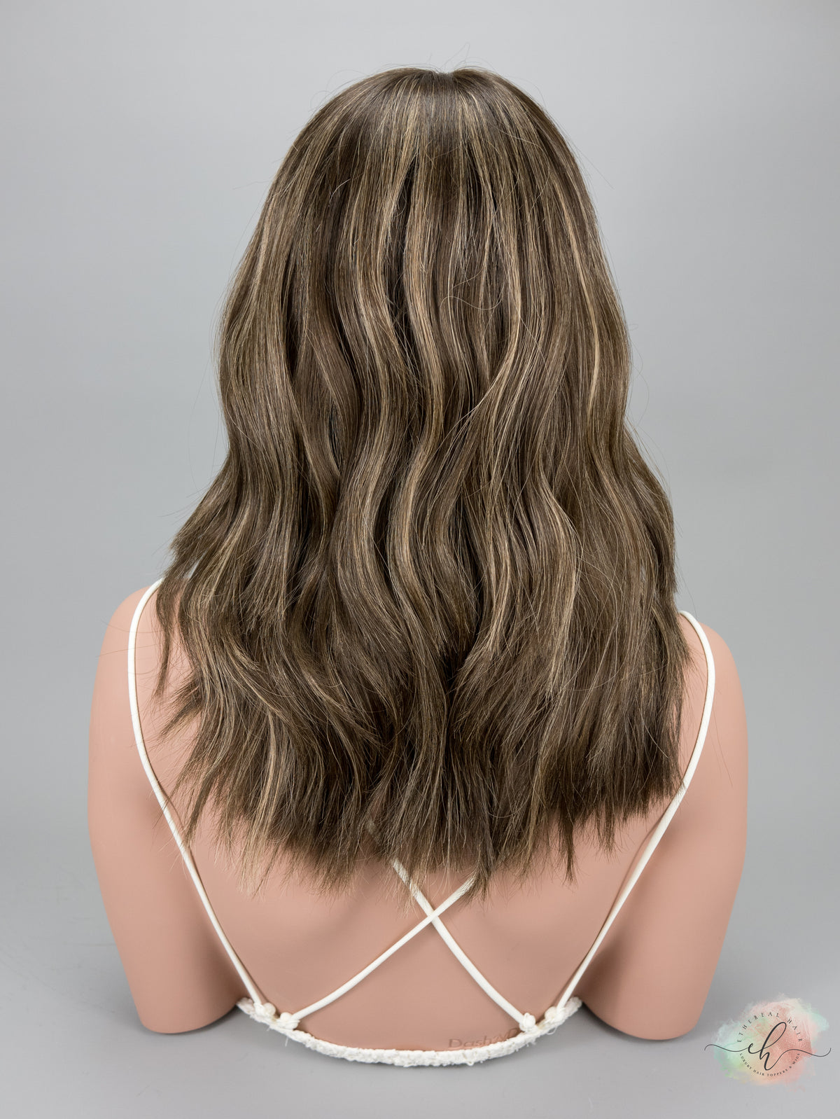 SAMPLE SALE “JACKIE" Premium Wig: Lace Top, Fully Handtied, Sz. S, 18"