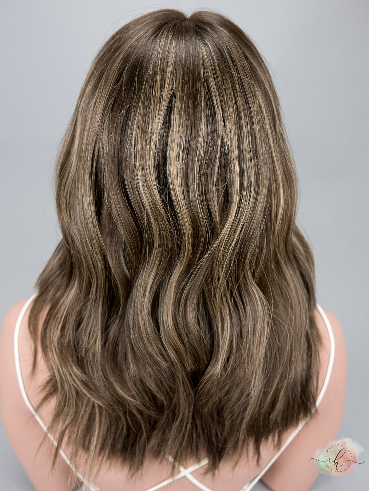 SAMPLE SALE “JACKIE" Premium Wig: Lace Top, Fully Handtied, Sz. S, 18"