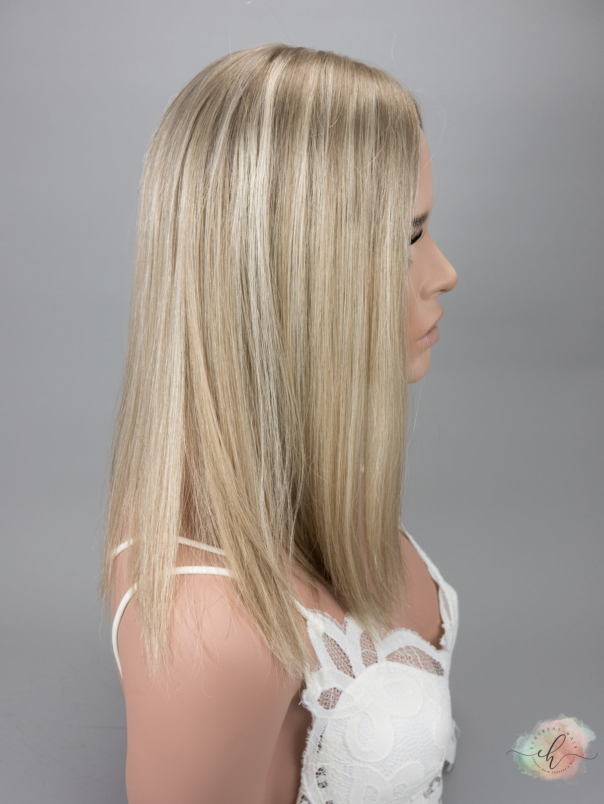 NEW CAP DESIGN “DARLENE" Premium Topper: UltraLite Silk Top, 8x8, 16"