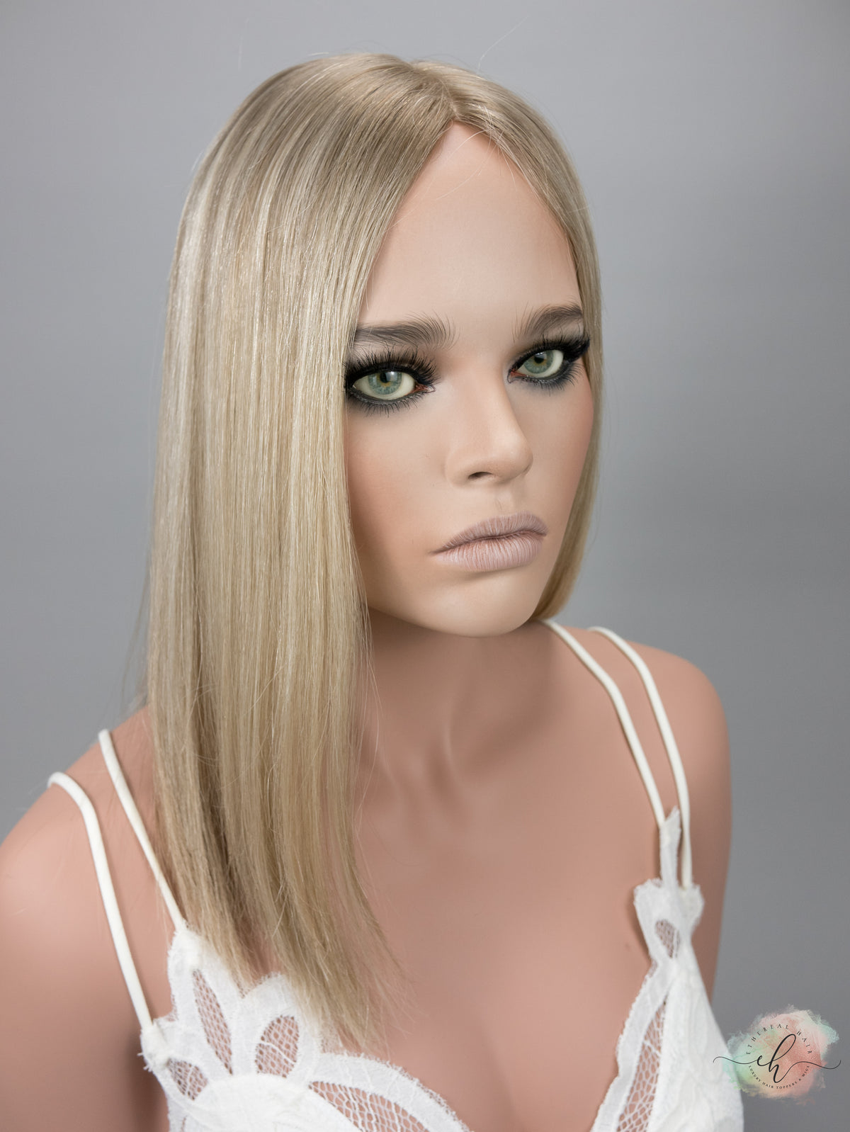 NEW CAP DESIGN “DARLENE" Premium Topper: UltraLite Silk Top, 8x8, 16"