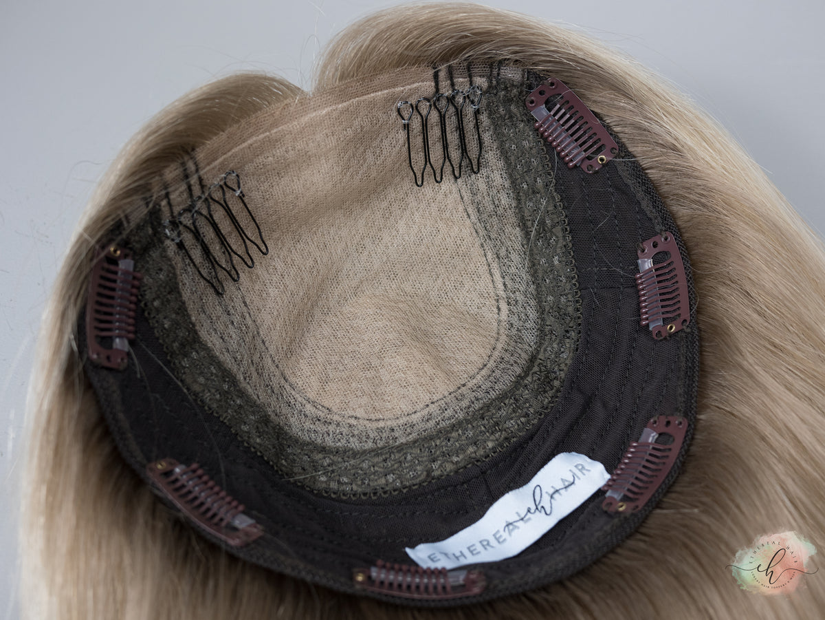 NEW CAP DESIGN “DARLENE" Premium Topper: UltraLite Silk Top, 8x8, 16"