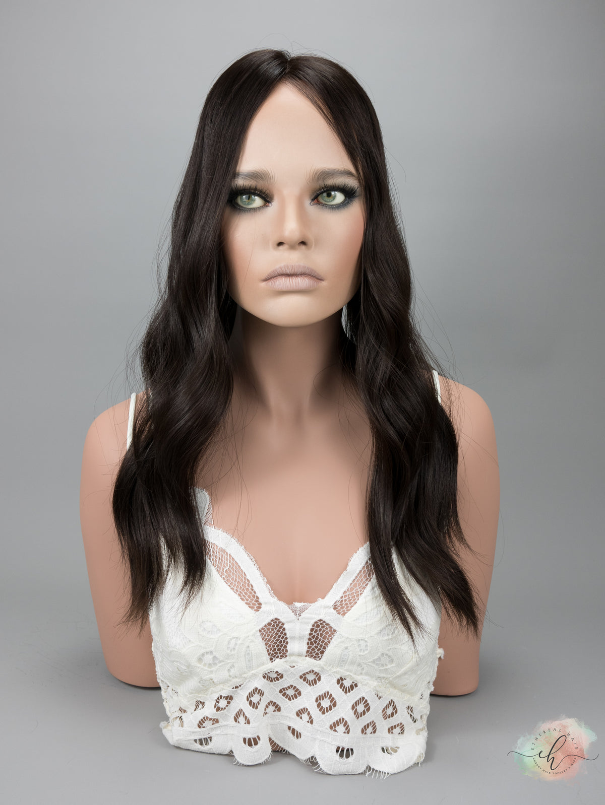 “LARK" Premium Topper: Closed Lace Top, 8x8, 21-22"