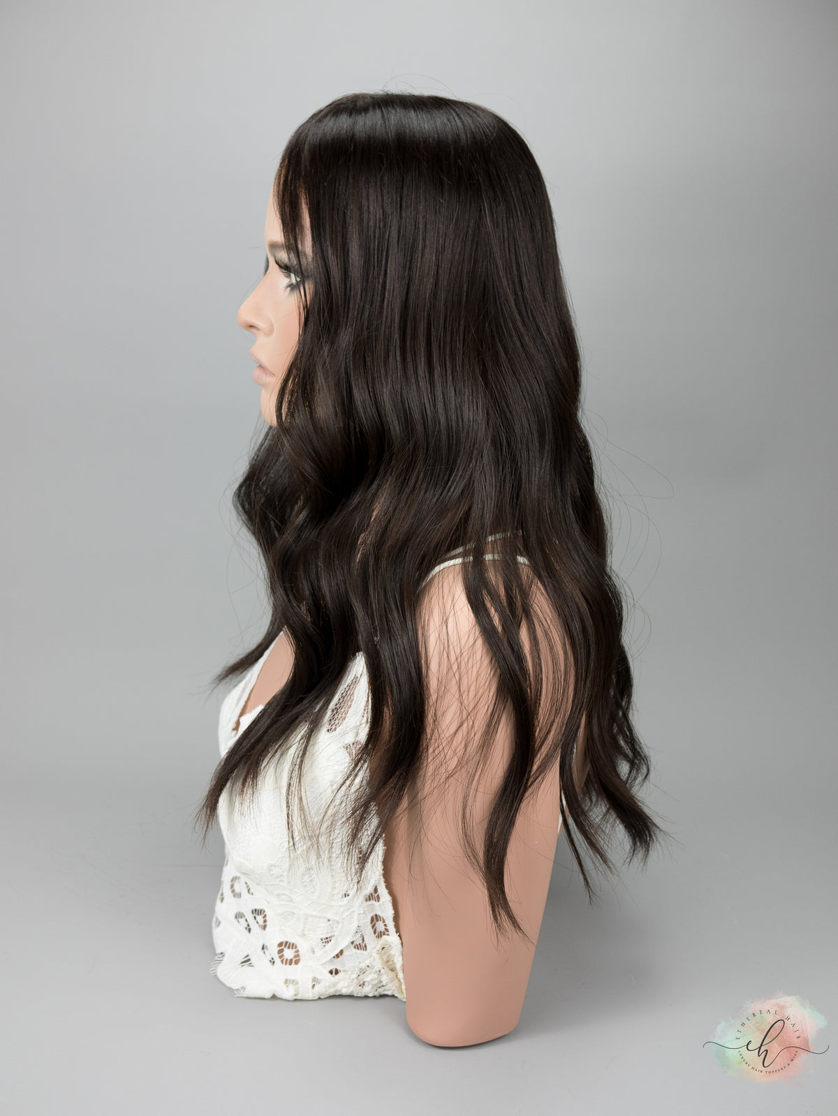 “LARK" Premium Topper: Closed Lace Top, 8x8, 21-22"