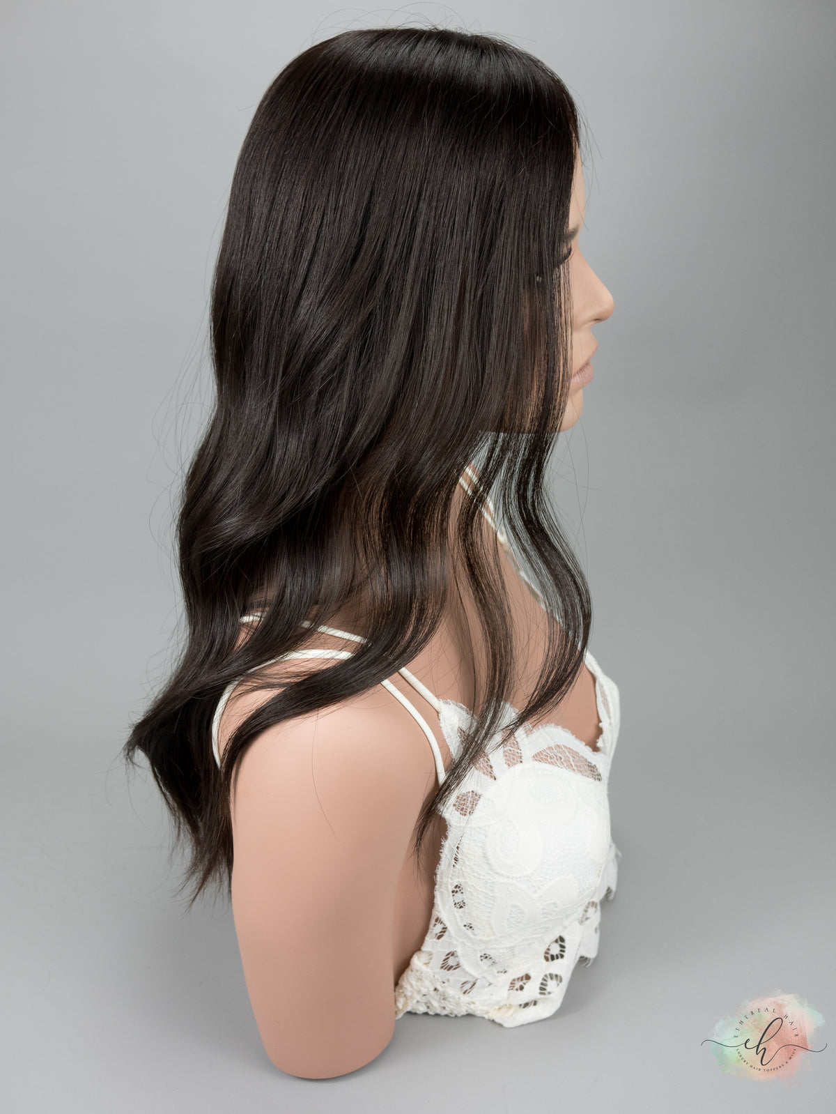 “LARK" Premium Topper: Closed Lace Top, 8x8, 21-22"